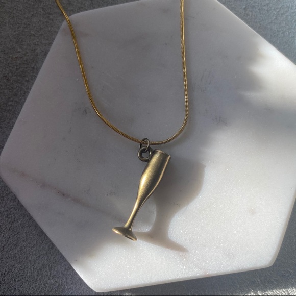 Champagne Pendant Necklace - Picture 2 of 5